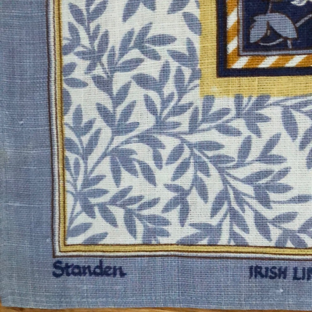 VTG Irish Linen Pheasants Tea Towel Standen National Trust by Pat Albeck EUC - Picture 9 of 12